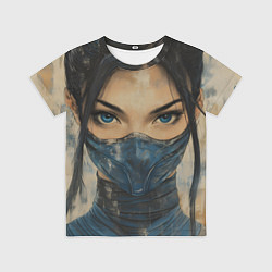 Футболка детская Портрет Китаны - Мортал комбат, цвет: 3D-принт