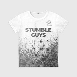 Детская футболка Stumble Guys - white gradient посередине