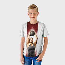 Футболка детская Толкательница ядра, цвет: 3D-принт — фото 2
