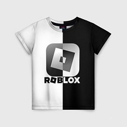Футболка детская Роблокс логотип, цвет: 3D-принт