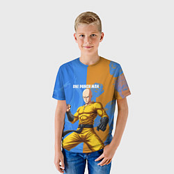 Футболка детская Саитама и Генос, цвет: 3D-принт — фото 2