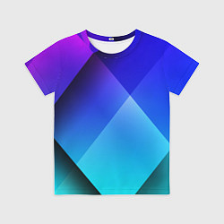 Футболка детская Color blue, цвет: 3D-принт