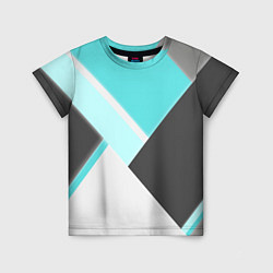Футболка детская Color black blue, цвет: 3D-принт