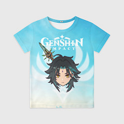 Футболка детская Genshin Impact - персонаж Сяо, цвет: 3D-принт