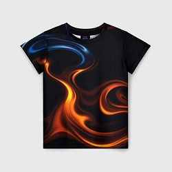 Футболка детская The color is fire orange, цвет: 3D-принт