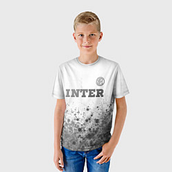 Футболка детская Inter - white gradient посередине, цвет: 3D-принт — фото 2