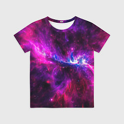 Футболка детская Неоновый галактический космос, цвет: 3D-принт