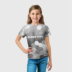 Футболка детская Elden Ring - grey gradient посередине, цвет: 3D-принт — фото 2