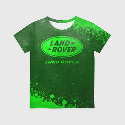 Детская футболка Land Rover - green gradient