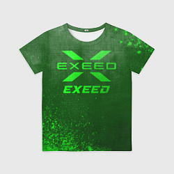 Футболка детская Exeed - green gradient, цвет: 3D-принт