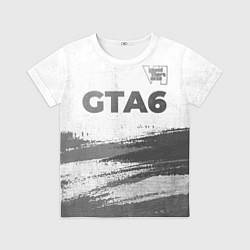 Футболка детская GTA6 - white gradient посередине, цвет: 3D-принт
