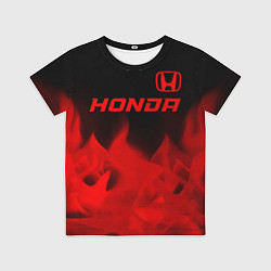 Футболка детская Honda - red gradient посередине, цвет: 3D-принт
