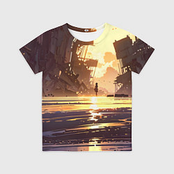 Футболка детская Аниме под солнцем, цвет: 3D-принт