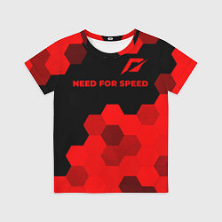 Футболка детская Need for Speed - red gradient посередине, цвет: 3D-принт
