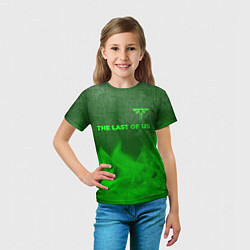 Футболка детская The Last Of Us - green gradient посередине, цвет: 3D-принт — фото 2
