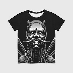Футболка детская Киборг ниндзя в маске демона, цвет: 3D-принт