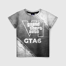 Футболка детская GTA6 - grey gradient, цвет: 3D-принт
