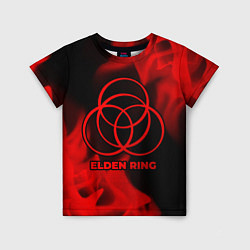 Футболка детская Elden Ring - red gradient, цвет: 3D-принт