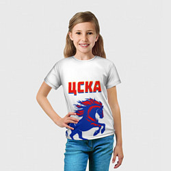 Футболка детская ФК ЦСКА навсегда, цвет: 3D-принт — фото 2