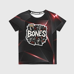 Футболка детская Bones logo stickers, цвет: 3D-принт