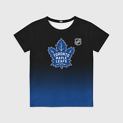 Футболка детская Торонто Мейпл Лифс - градиент, цвет: 3D-принт