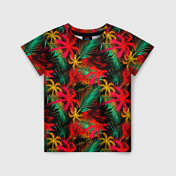 Детская футболка Palm yellow red