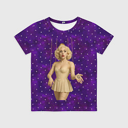 Футболка детская Леди Гага марионетка, цвет: 3D-принт