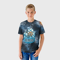 Футболка детская Штурвал и якорь ВМФ, цвет: 3D-принт — фото 2