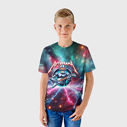 Футболка детская Гитарист Бендер рок группы Футурама, цвет: 3D-принт — фото 2