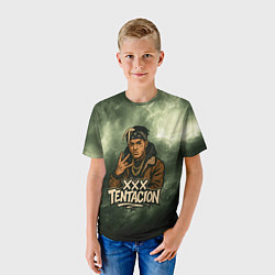 Футболка детская XXXTentacion anime, цвет: 3D-принт — фото 2