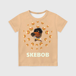Футболка детская Мем скебоб и смайлики, цвет: 3D-принт