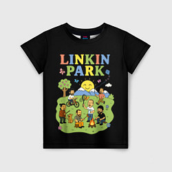 Детская футболка Linkin Park, мультяшный стиль