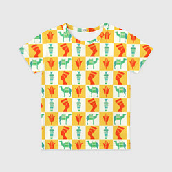 Футболка детская Мотивы Египта, цвет: 3D-принт