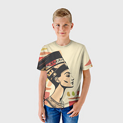 Футболка детская Нефертити, цвет: 3D-принт — фото 2