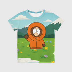 Футболка детская Кенни приветствует, цвет: 3D-принт