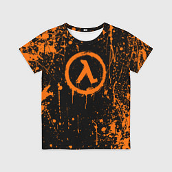 Футболка детская Халф лайф - подтеки, цвет: 3D-принт