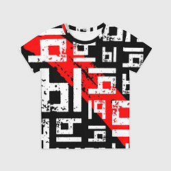 Футболка детская Ы, паттерн, цвет: 3D-принт