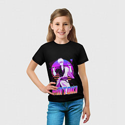 Футболка детская Гинтама ретро, цвет: 3D-принт — фото 2