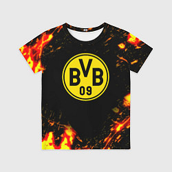 Футболка детская Borussia огненные краски, цвет: 3D-принт