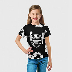 Футболка детская Арсенал камуфляжные краски, цвет: 3D-принт — фото 2