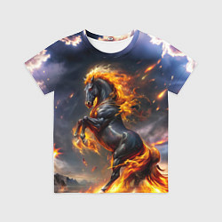 Футболка детская Огнегривый скакун, цвет: 3D-принт