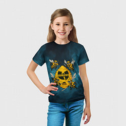 Футболка детская Wu-tang clan пчелы, цвет: 3D-принт — фото 2