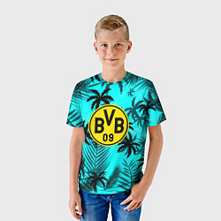 Футболка детская Borussia неоновые тропики гта, цвет: 3D-принт — фото 2