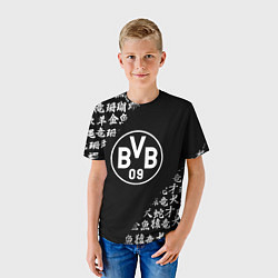 Футболка детская Borussia китайские символы текстура, цвет: 3D-принт — фото 2