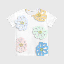 Футболка детская Цветочная нежность, цвет: 3D-принт