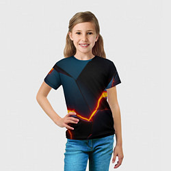 Футболка детская Plate split, цвет: 3D-принт — фото 2