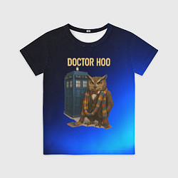 Футболка детская Doctor Hoo сова у телефонной будки, цвет: 3D-принт