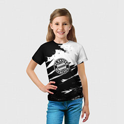 Футболка детская Бавария Мюнхен крылья краски, цвет: 3D-принт — фото 2