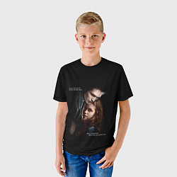 Футболка детская Белла и Эдвард: lion fell in love with the lamb me, цвет: 3D-принт — фото 2