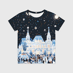 Футболка детская Салют в новогодней Москве, цвет: 3D-принт